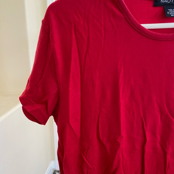 Nautica red T-shirt size medium - Picture 3 of 7